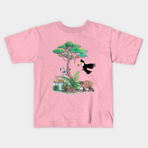 Rainforest Kids T-Shirt by IndiasIllustrations